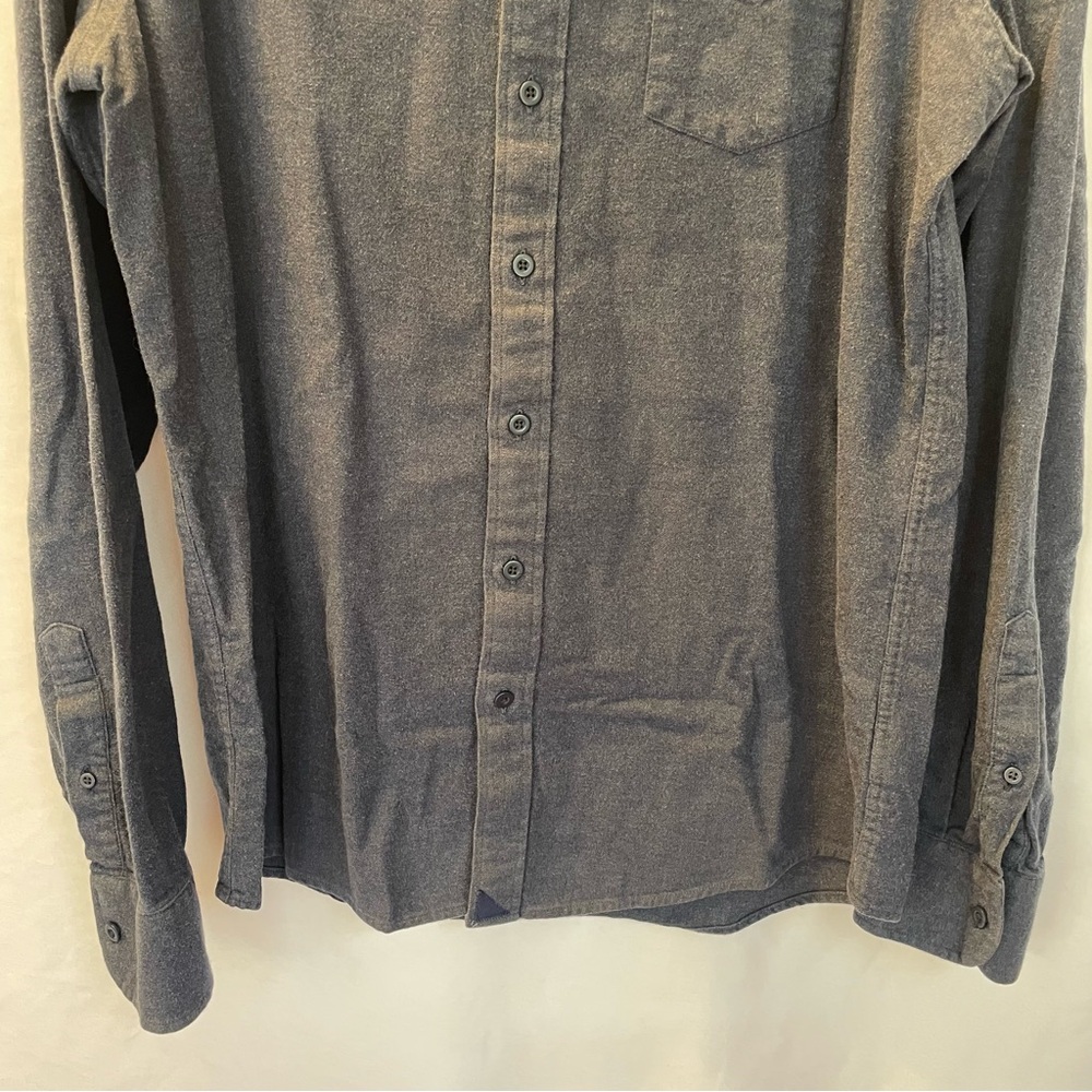 UNTUCKit Mens Large Tall Slim Flannel Long Sleeve Button Down Front Cotton Shirt - Picture 6 of 12